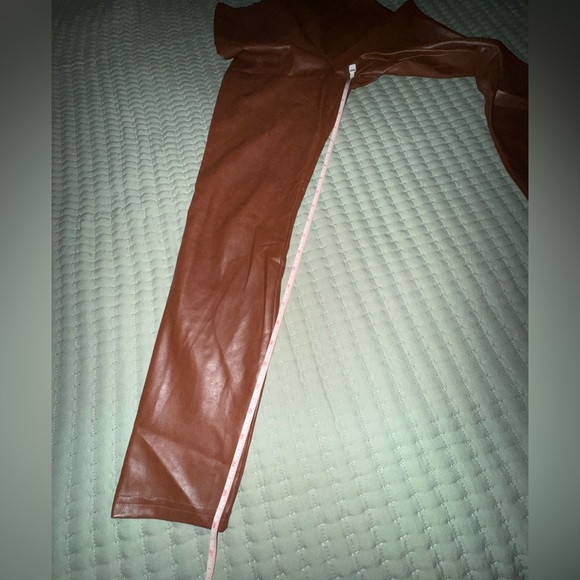 Wilfred Free Melina Vegan Pants/leggings. Cognac color. Size S. EUC. - Picture 4 of 9